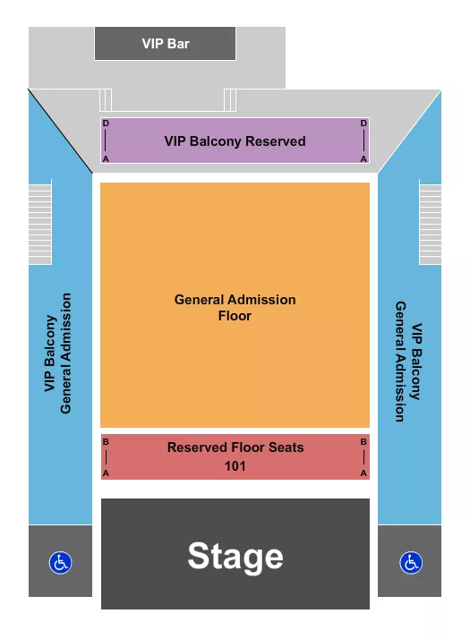 seating chart for The Rave - Milwaukee - GA Floor VIP Balc 4 - eventticketscenter.com