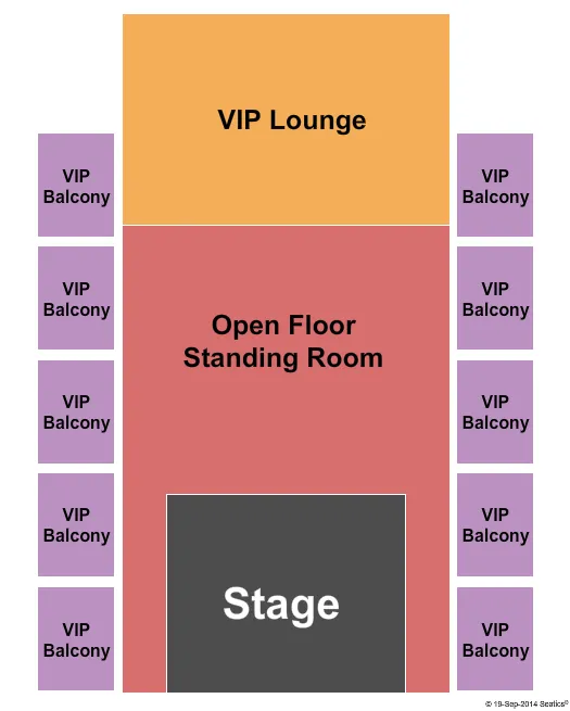 seating chart for The Rave - Milwaukee - End Stage GA Flr - eventticketscenter.com