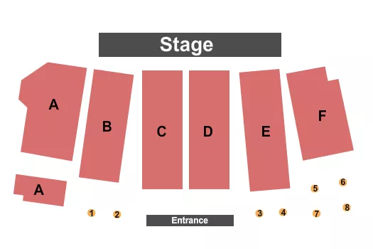 seating chart for The Red Barn Convention Center - End Stage - eventticketscenter.com