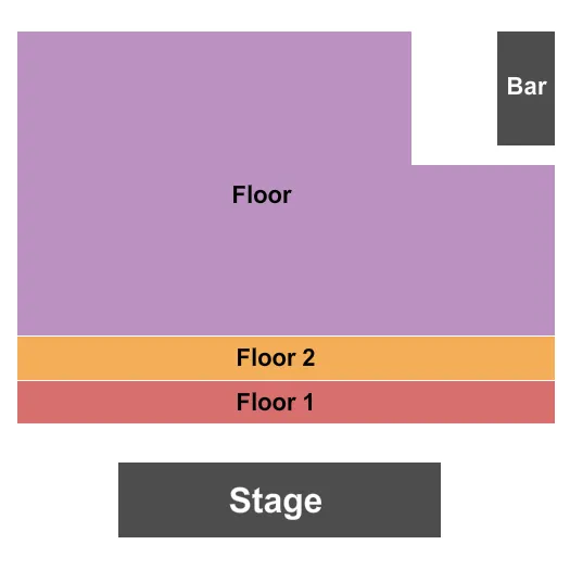 seating chart for The Red Room at Dow Event Center - Endstage 2 - eventticketscenter.com