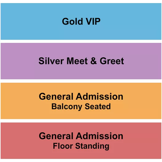 seating chart for The Regency Ballroom - GA Floor/Balc & VIP Gold - Silver - eventticketscenter.com