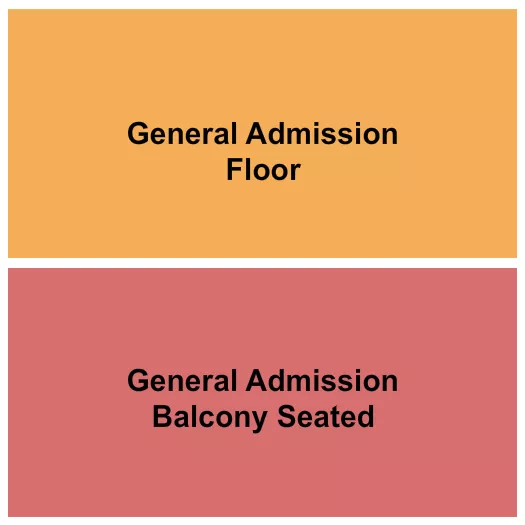 seating chart for The Regency Ballroom - GA Floor/GA Balcony Seated - eventticketscenter.com