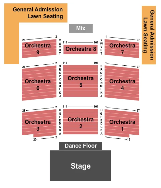 seating chart for The Reserve Golf Club of Pawleys Island - Endstage - eventticketscenter.com