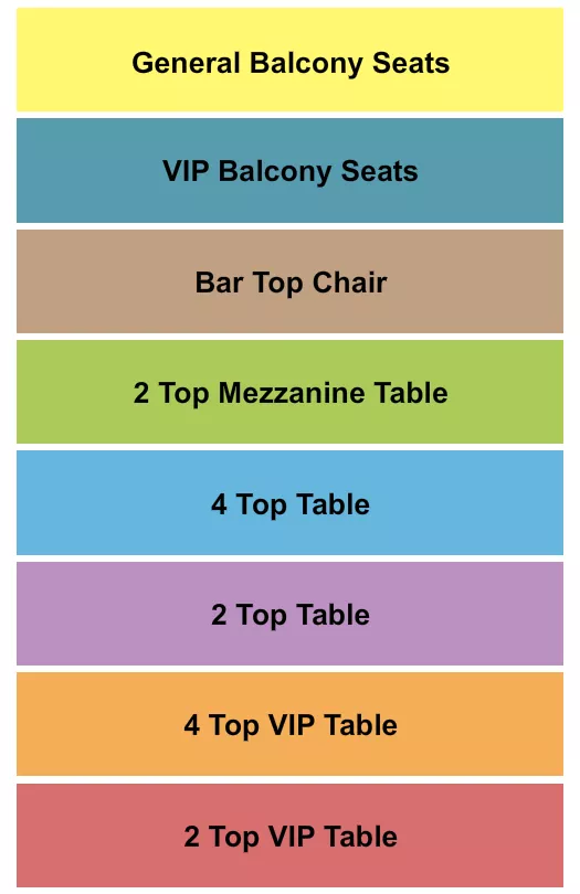seating chart for The Rialto Casper - VIP/Table/Mezz/Balcony - eventticketscenter.com