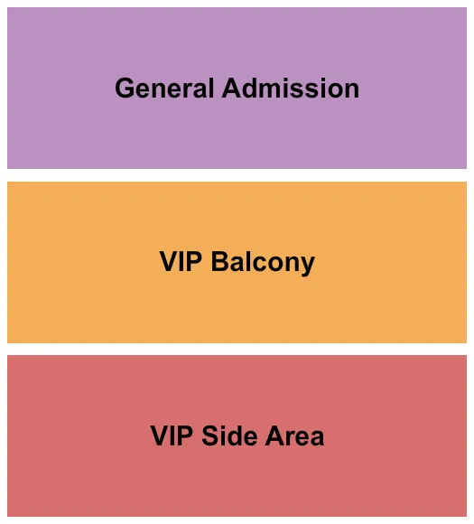 seating chart for The Ritz Ybor - GA/VIP Balc/VIP Side - eventticketscenter.com