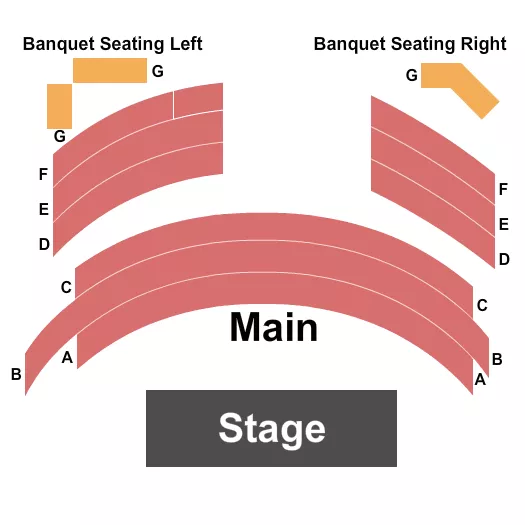 seating chart for The Robin Drummond MainStage at Maryland Ensemble Theatre - Endstage - eventticketscenter.com