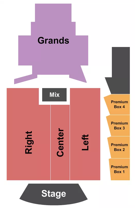 seating chart for The Salt Shed Indoors - Chicago - Reserved/Grands/Premium - eventticketscenter.com