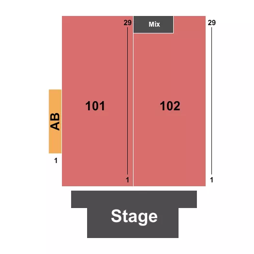 seating chart for The Sanford Center - Theatre - eventticketscenter.com