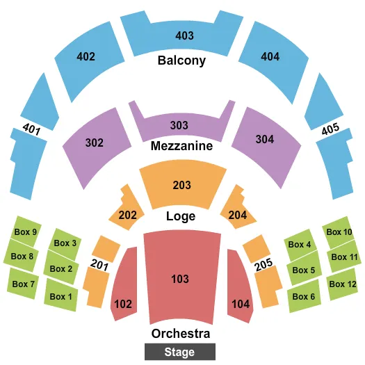 seating chart for The Show - Agua Caliente Casino - End Stage - eventticketscenter.com