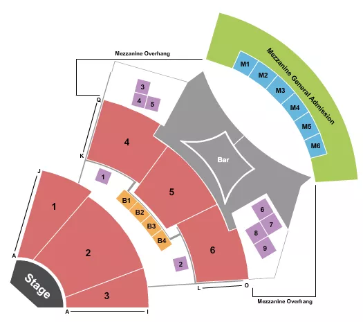 seating chart for The Showroom At Talking Stick Resort - Endstage Boxes - eventticketscenter.com