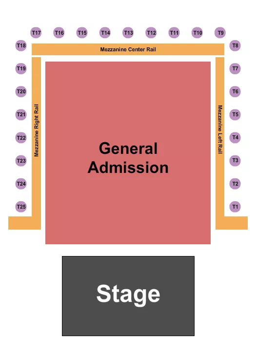 seating chart for The Signal - TN - GA/Mezz/Tables - eventticketscenter.com