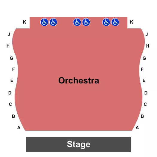 seating chart for The Singleton Theatre At DCPA - End Stage - eventticketscenter.com