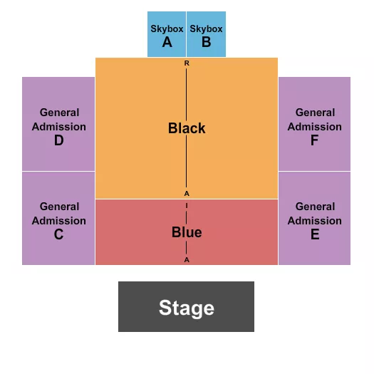 seating chart for The Skookum Creek Event Center - Endstage - eventticketscenter.com