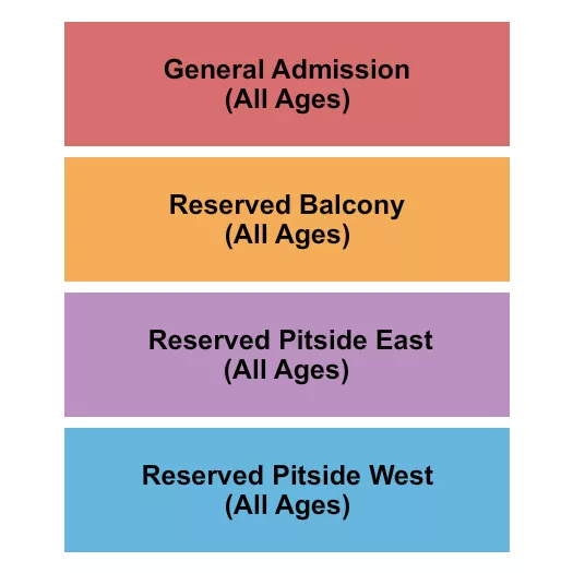 seating chart for The Slowdown - GA/Pitside E-W/Balc - eventticketscenter.com