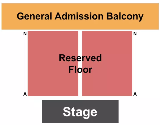 seating chart for The Sovereign - Rsvd Floor/GA Balcony - eventticketscenter.com