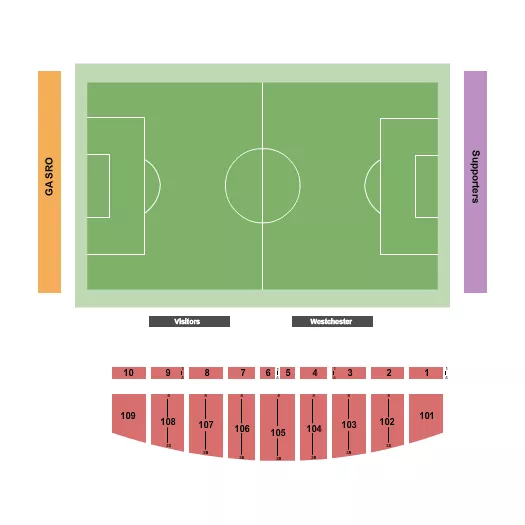 seating chart for The Stadium at Memorial Field - Soccer - eventticketscenter.com