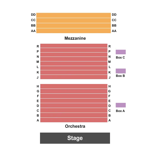 seating chart for The Strand Theater - San Francisco - End Stage - eventticketscenter.com