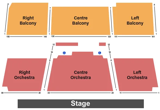 seating chart for The Stanley Industrial Alliance Stage - End Stage - eventticketscenter.com