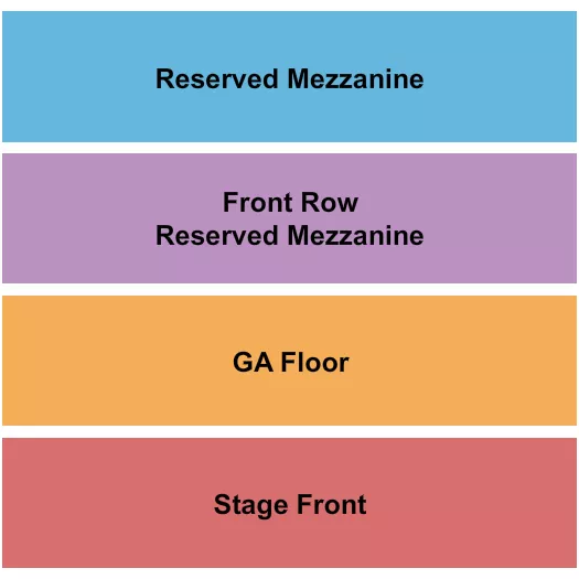 seating chart for The Strand Theatre - RI - Stage/GA Flr/FR Mezz/Mezz - eventticketscenter.com