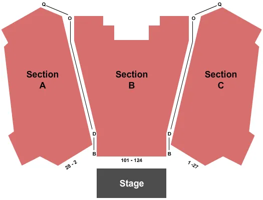 seating chart for The Strings Pavilion - End Stage - eventticketscenter.com