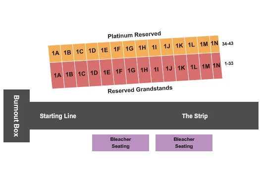 seating chart for The Strip at Las Vegas Motor Speedway - Strip-Racing - eventticketscenter.com