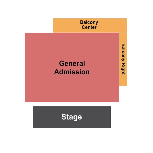 seating chart for The Summit Music Hall - Endstage 2 - eventticketscenter.com