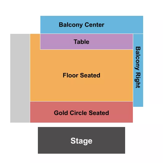 seating chart for The Summit Music Hall - Endstage GC 2 - eventticketscenter.com