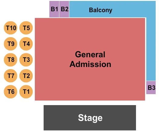 seating chart for The Summit Music Hall - GA Floor RSV Balc - eventticketscenter.com