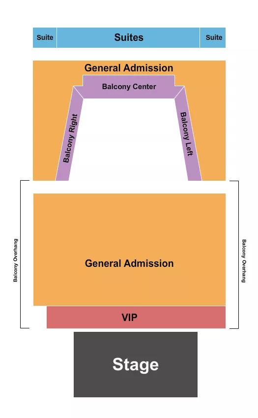 seating chart for The Sylvee - WI - Enstage GA - VIP In Front - eventticketscenter.com