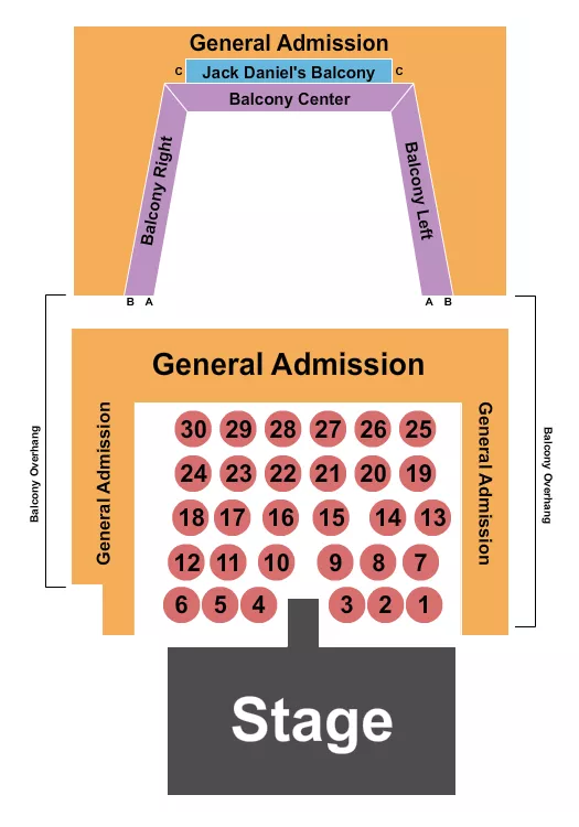 seating chart for The Sylvee - WI - Wisconsin Drag Awards 2 - eventticketscenter.com