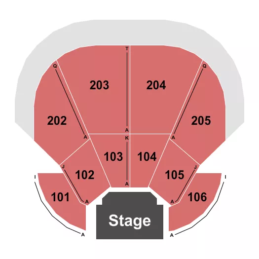 seating chart for The Tabernacle - Oak Bluffs - Endstage 2 - eventticketscenter.com