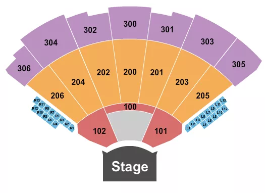 seating chart for The Theater At Madison Square Garden - Endstage 3 - eventticketscenter.com