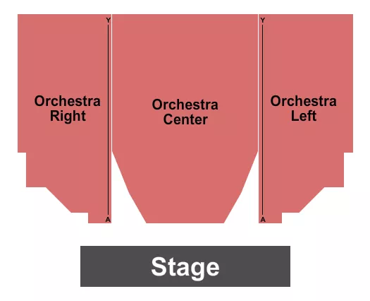 seating chart for The Theatre at RVCC - Endstage - Orc - eventticketscenter.com