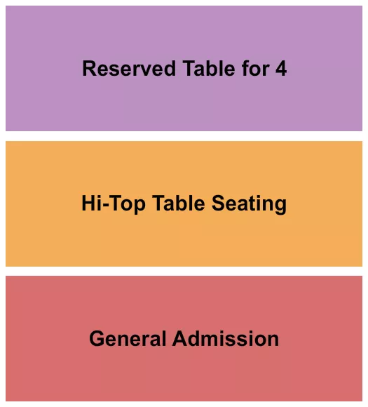 seating chart for The Token Lounge - GA/Table/Hi-Top - eventticketscenter.com