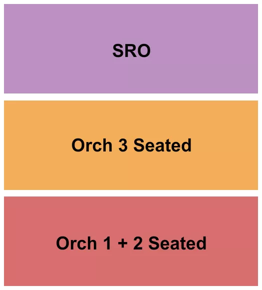 seating chart for The UC Theatre - GA/Orch 1-2 & 3 - eventticketscenter.com
