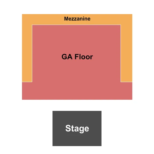 seating chart for The Van Buren - GA Floor - eventticketscenter.com