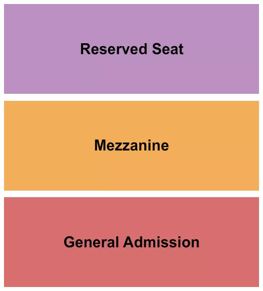 seating chart for The Vanguard - OK - Ga/Mezz/Res - eventticketscenter.com