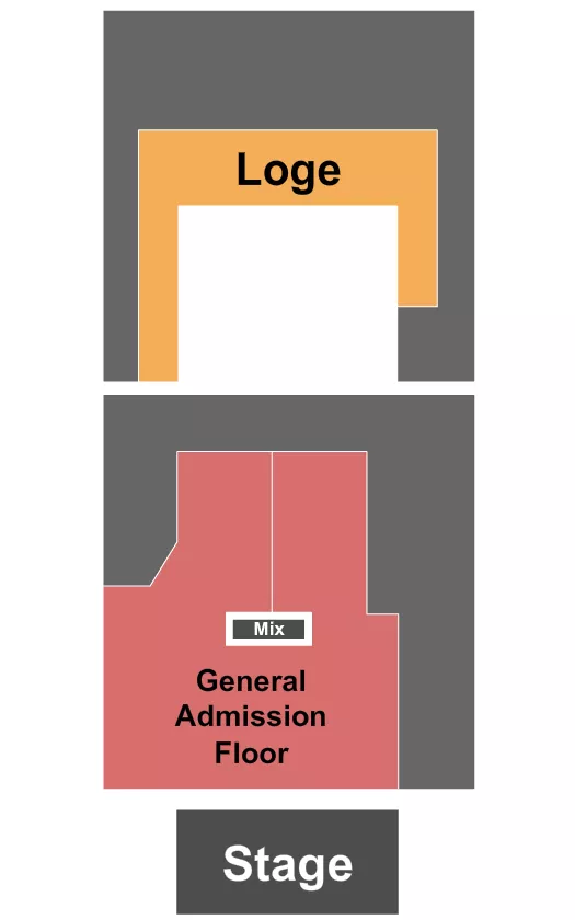 seating chart for The Vanguard - FL - Floor GA/Loge GA - eventticketscenter.com