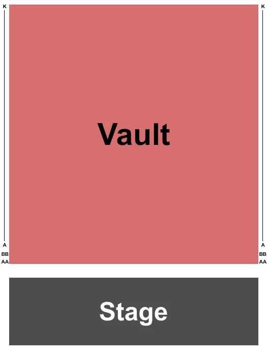 seating chart for The Vault at Capital One Hall - End Stage - eventticketscenter.com