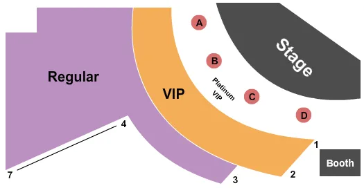 seating chart for The Venue 2 at The Orleans Hotel - End Stage - eventticketscenter.com