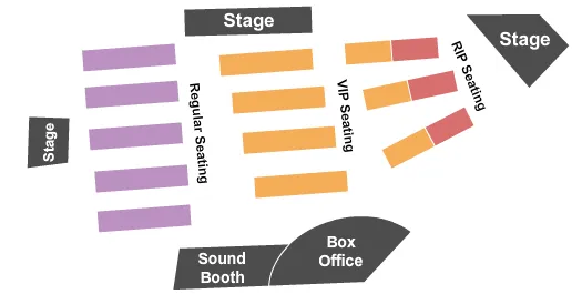 seating chart for The Venue 1 at The Orleans Hotel - End Stage - eventticketscenter.com