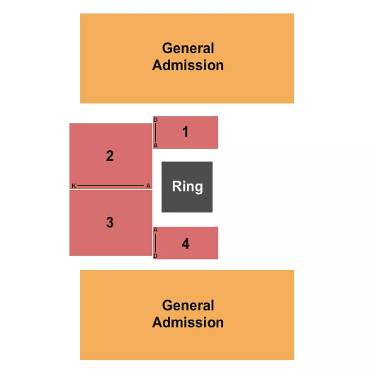 seating chart for The Venue At UCF - Wrestling - eventticketscenter.com