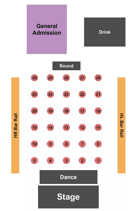 seating chart for The Venue - Aurora - Endstage - eventticketscenter.com