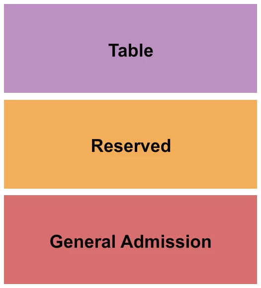 seating chart for The Venue at Belle Oaks - GA/Rsvd/Table - eventticketscenter.com
