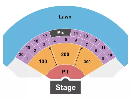 seating chart for The Vine Amphitheater - Endstage - eventticketscenter.com
