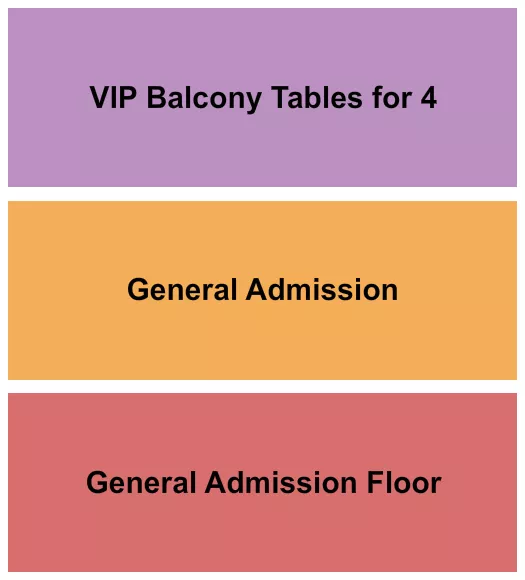 seating chart for The Vixen - GA Floor/GA/VIP Balc Tables - eventticketscenter.com