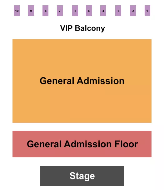seating chart for The Vixen - GA Flr/Balcony - eventticketscenter.com