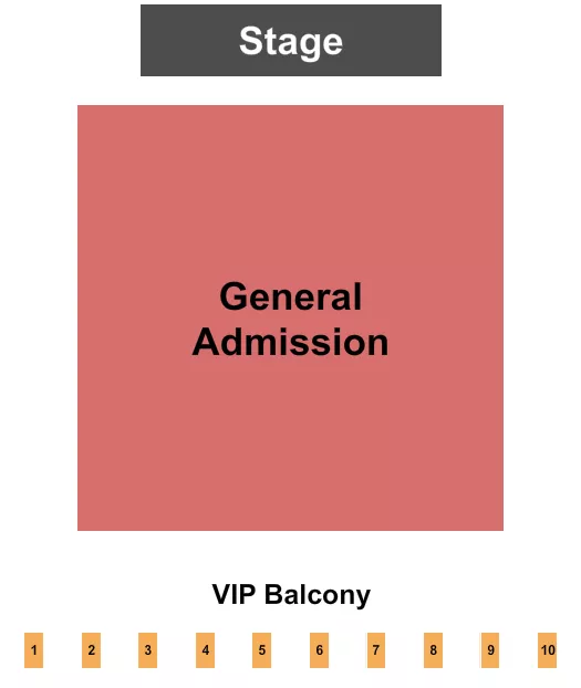 seating chart for The Vixen - GA/VIPBalcony - eventticketscenter.com