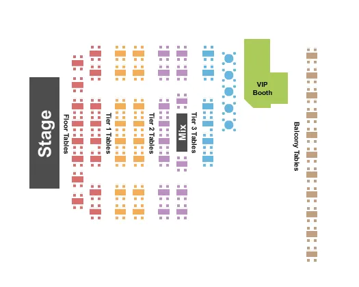 seating chart for The Vixen - Tables - eventticketscenter.com