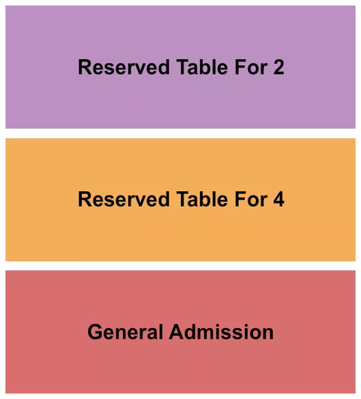 seating chart for The WC Social Club - GA/Table 2 - eventticketscenter.com